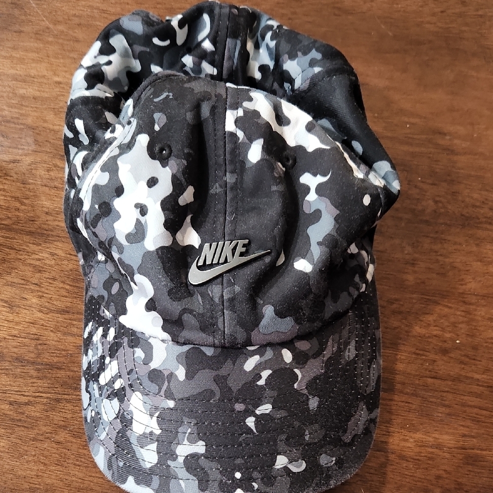 Nike Black and Gray Urban Camo Hat